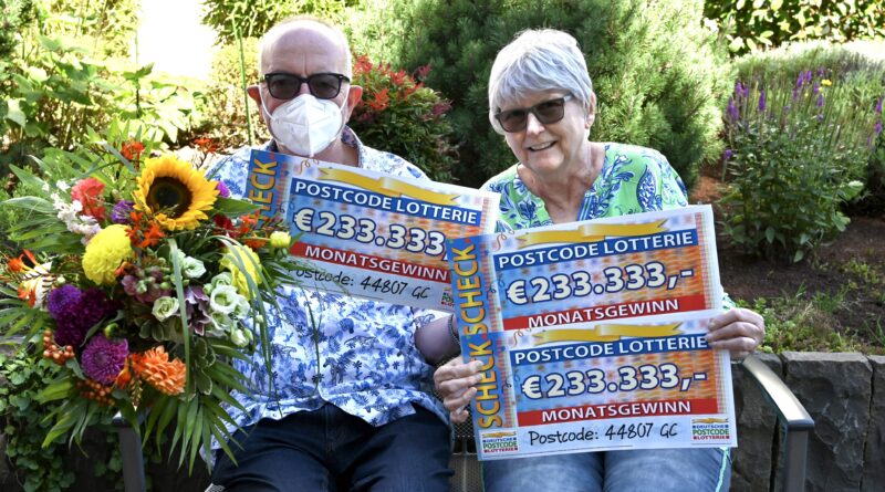 Monatsgewinn Postcode-Lotterie August 2021