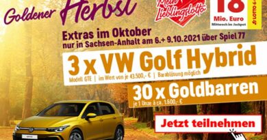 Goldener Herbst Sonderauslosung LOTTO Sachsen-Anhalt