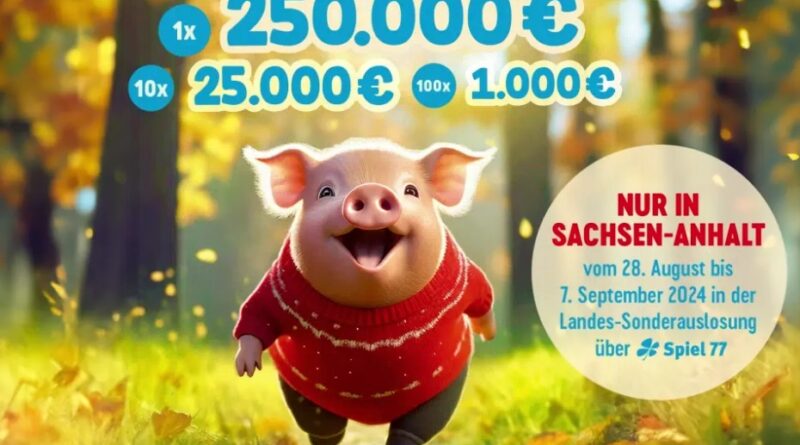 Spiel77 Sonderauslosung 2024 LOTTO Sachsen-Anhalt